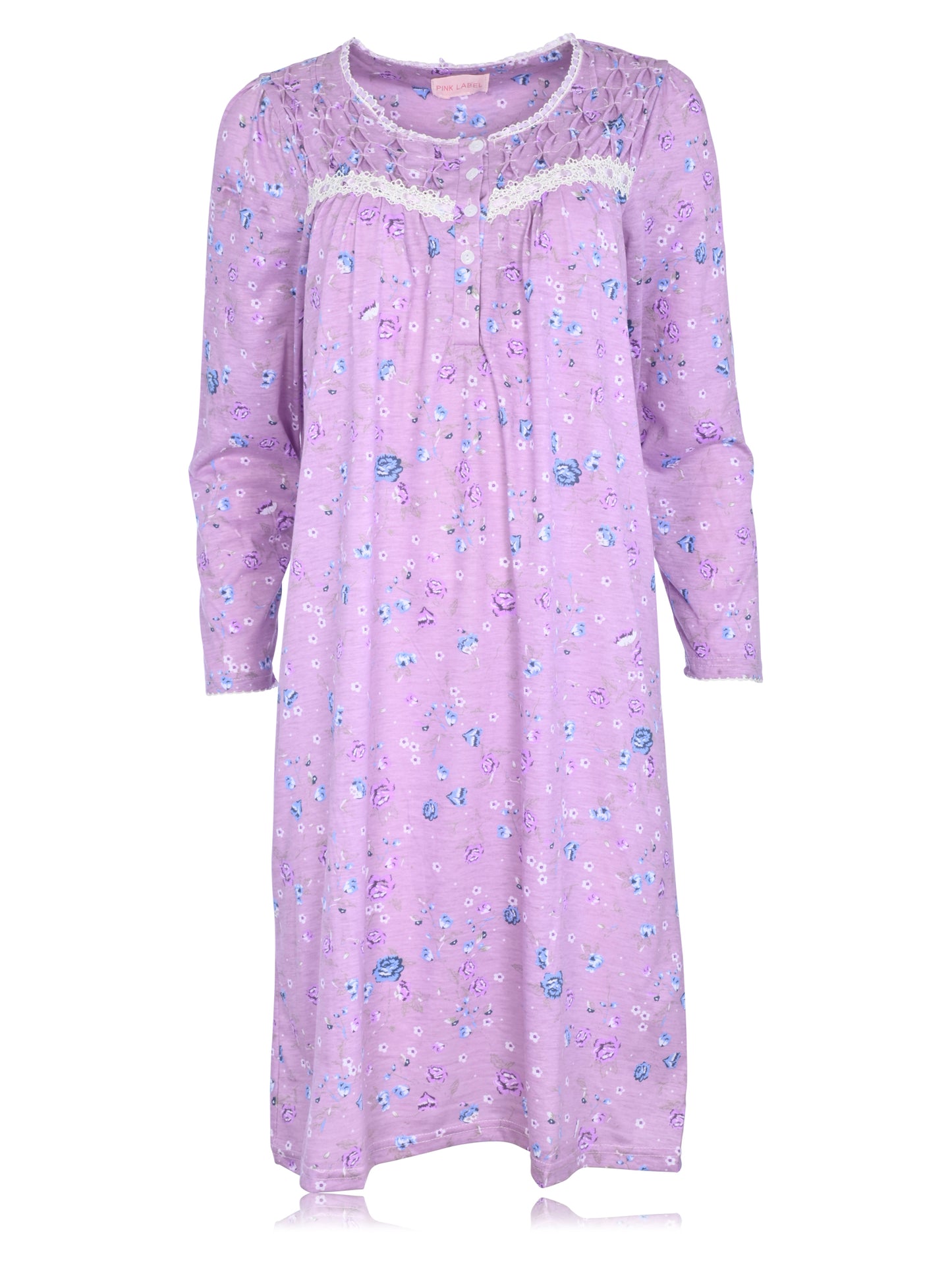 JEFFRICO Womens Long Sleeve Nightgowns Sleepwear Soft Pajama Dress Nightshirts