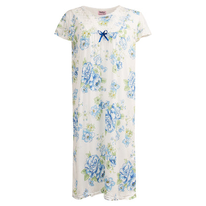 JEFFRICO Womens Nightgowns Sleepwear Soft Pajama Dress Nightshirts
