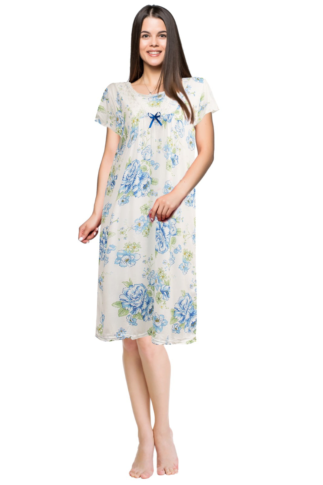 JEFFRICO Womens Nightgowns Sleepwear Soft Pajama Dress Nightshirts