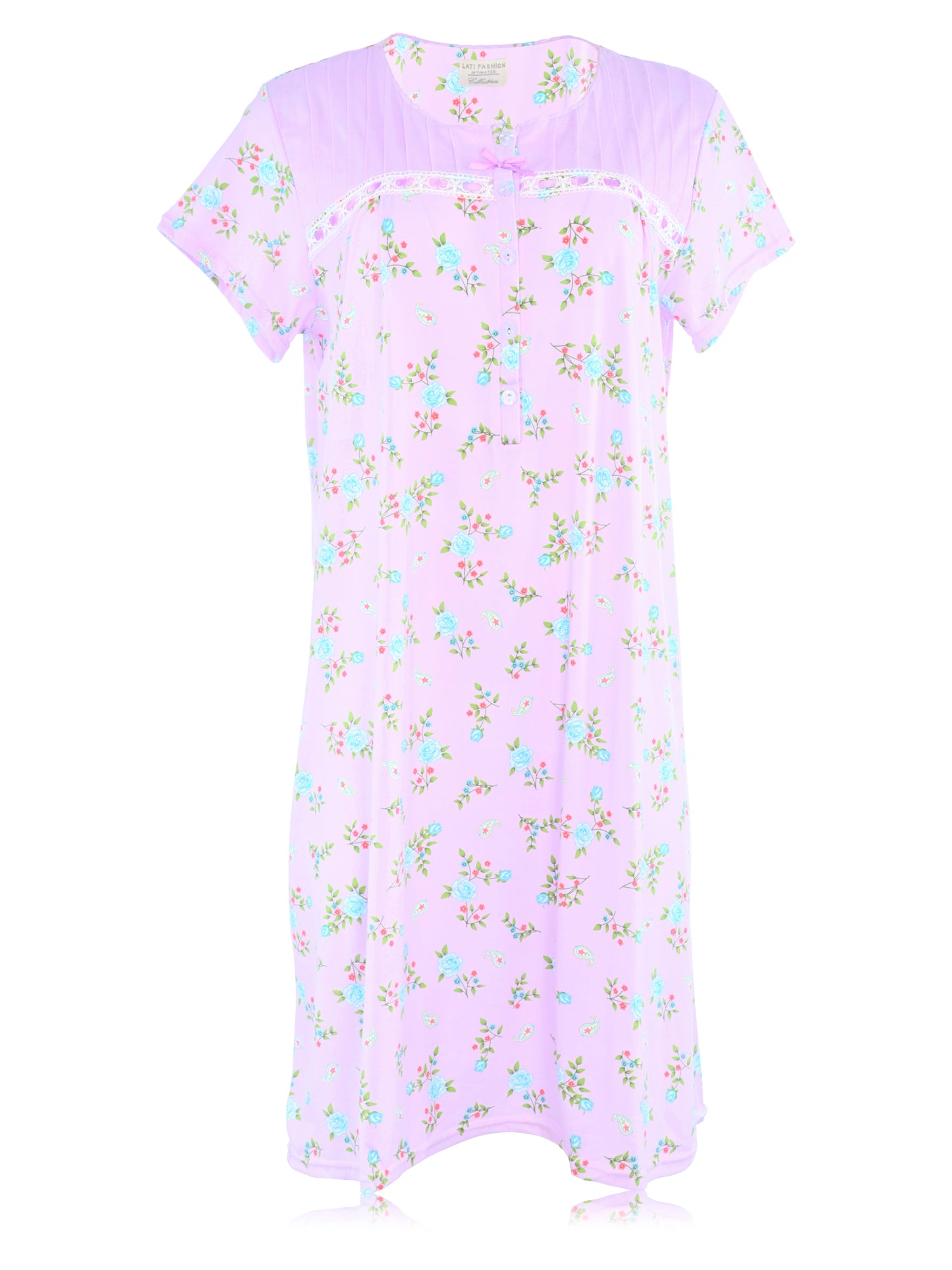 JEFFRICO Womens Short Sleeve Nightgowns Sleepwear Soft Pajama Dress Nightshirts