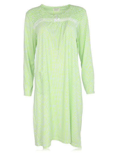 JEFFRICO Womens Long Sleeve Nightgowns Sleepwear Soft Pajama Dress Nightshirts